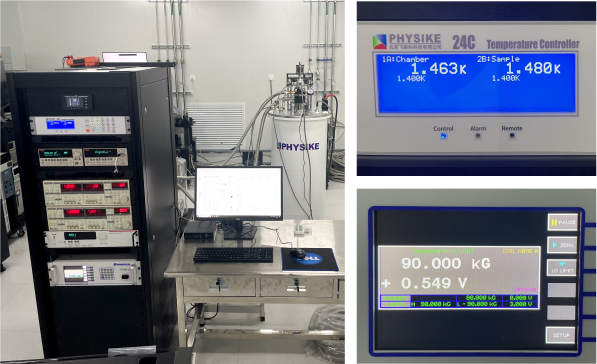 低溫強磁場物性測試系統安裝成功